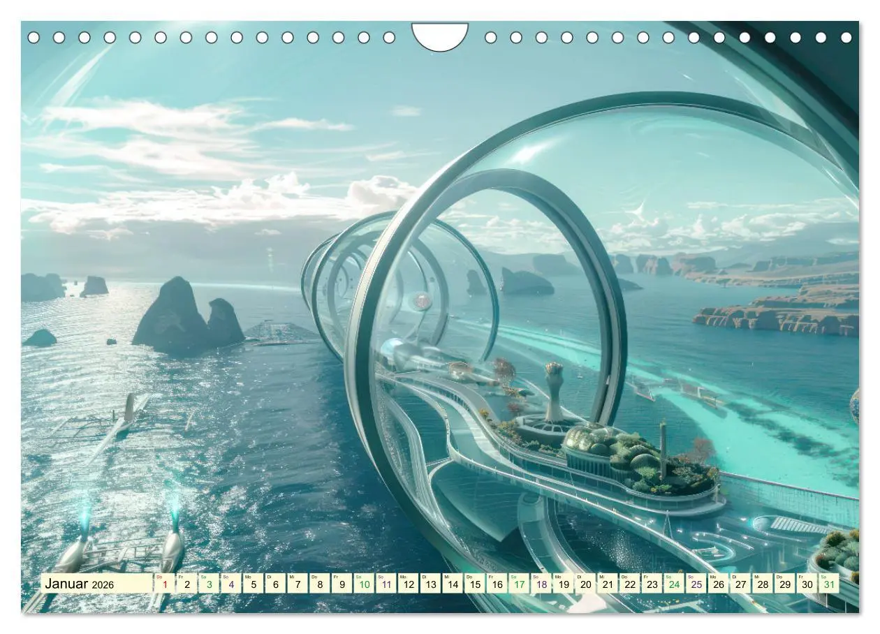 Bild: 9783457340394 | Science-Fiction Wasserwelten (Wandkalender 2026 DIN A4 quer),...