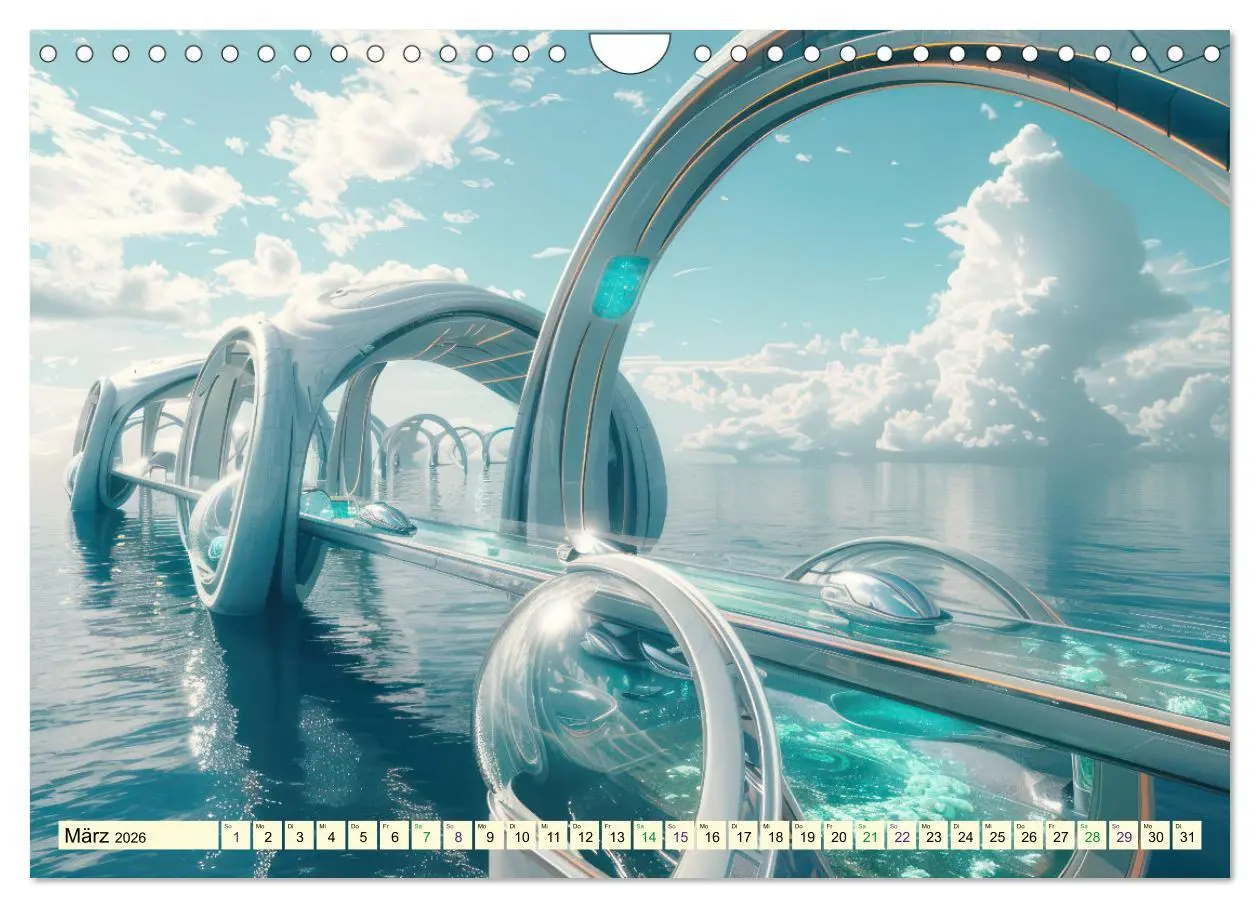 Bild: 9783457340394 | Science-Fiction Wasserwelten (Wandkalender 2026 DIN A4 quer),...