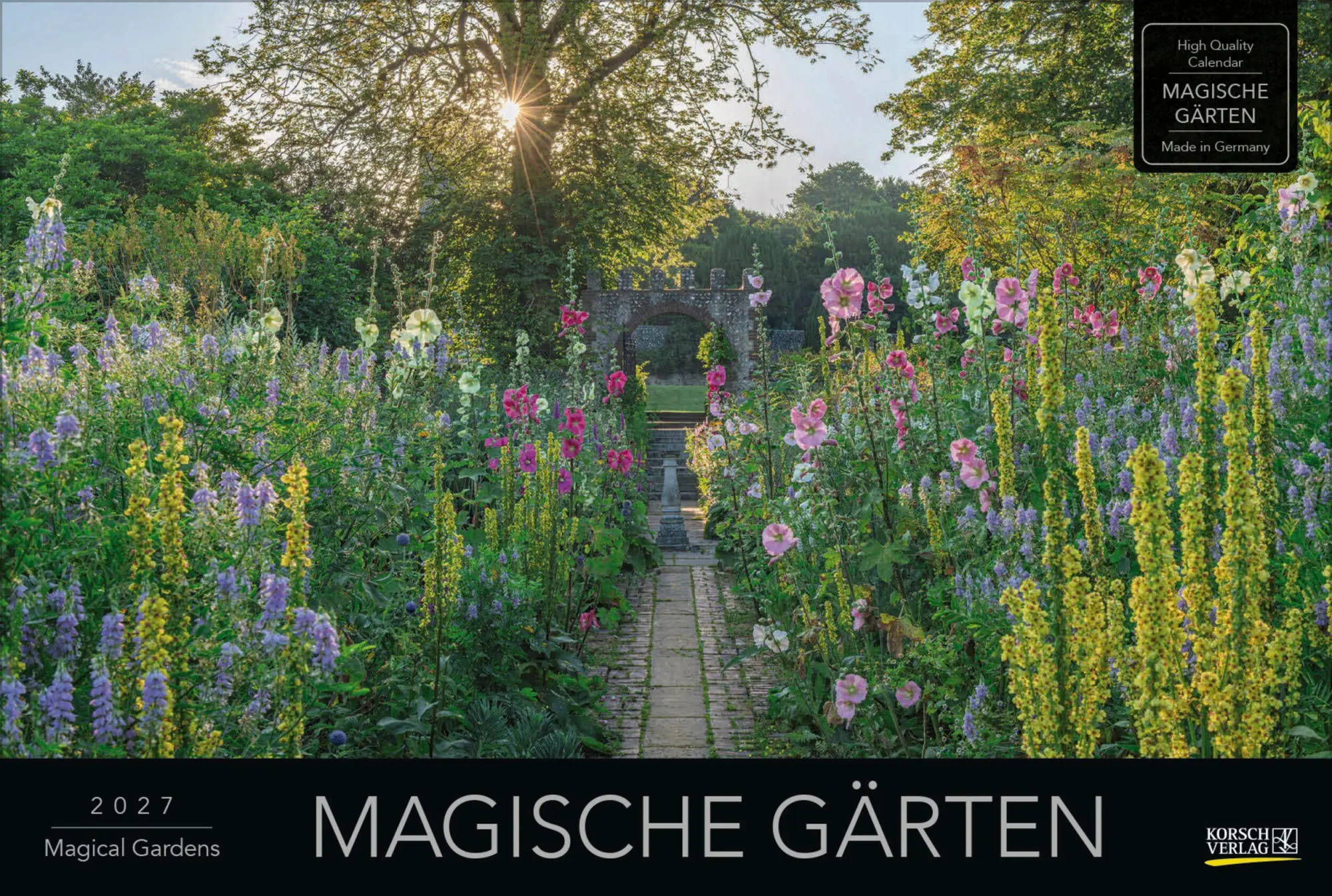 Cover: 9783819300394 | Magische Gärten 2027 | Verlag Korsch | Kalender | 14 S. | Deutsch