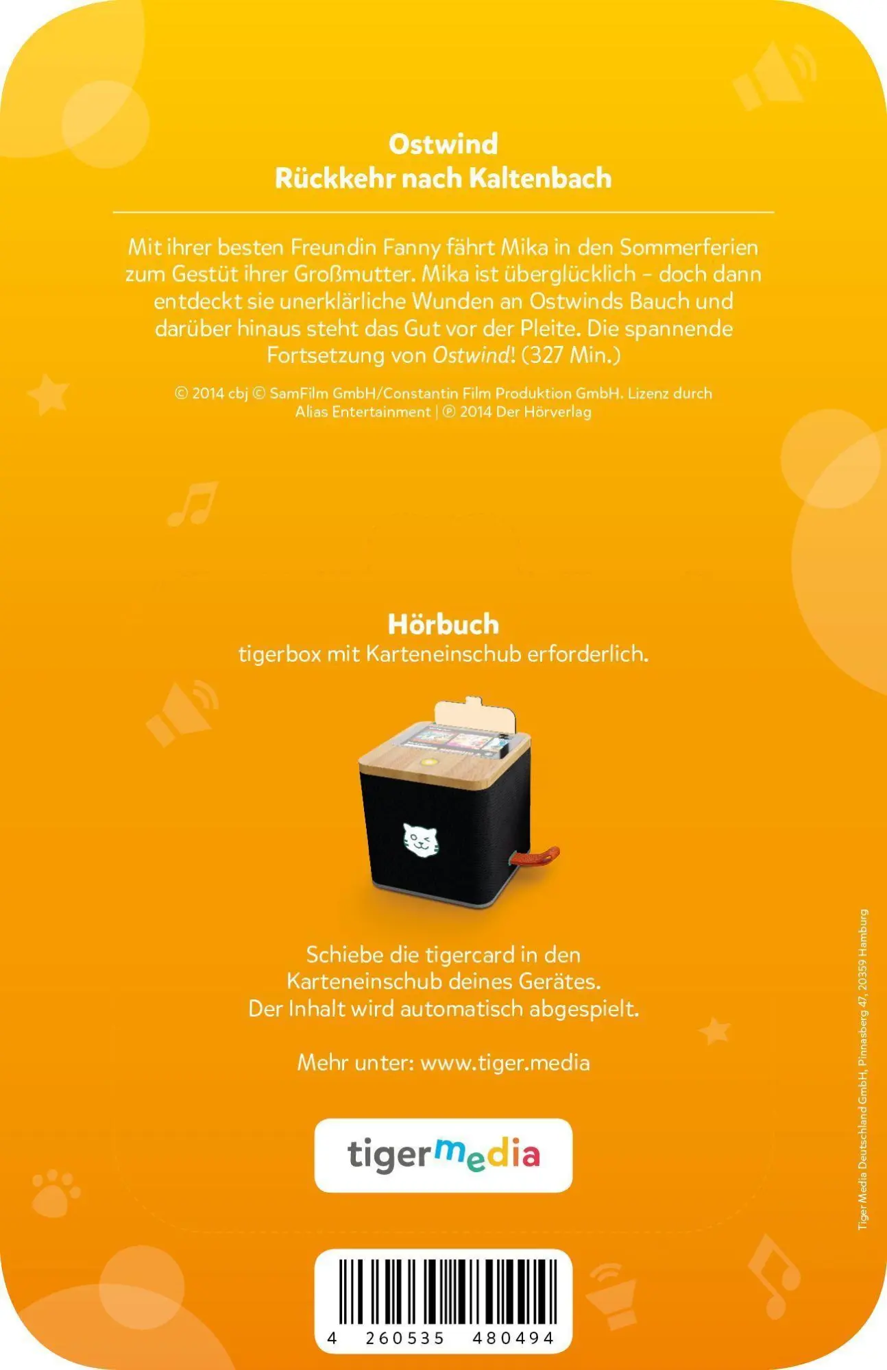 Bild: 4260535480494 | tigercard - Ostwind 2: Rückkehr nach Kaltenbach - Die Lesung | Deutsch