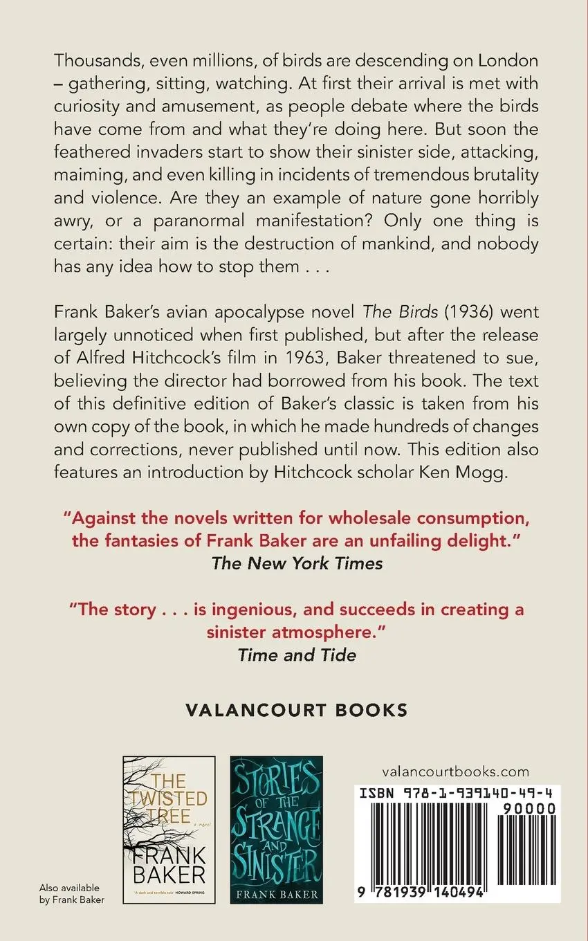 Rückseite: 9781939140494 | The Birds | Frank Baker | Taschenbuch | Englisch | 2021