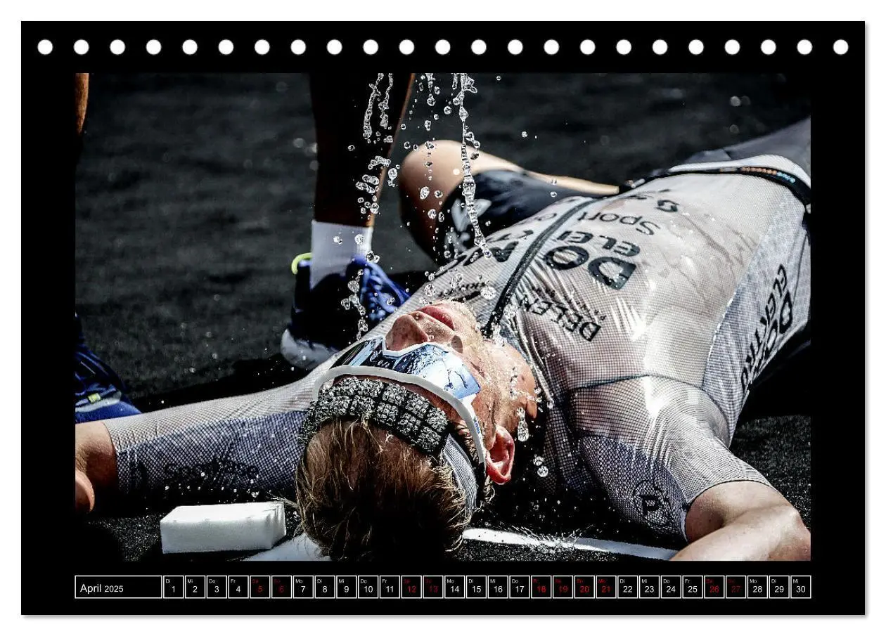Bild: 9783383840494 | TRIATHLON Impressionen (Tischkalender 2025 DIN A5 quer), CALVENDO...