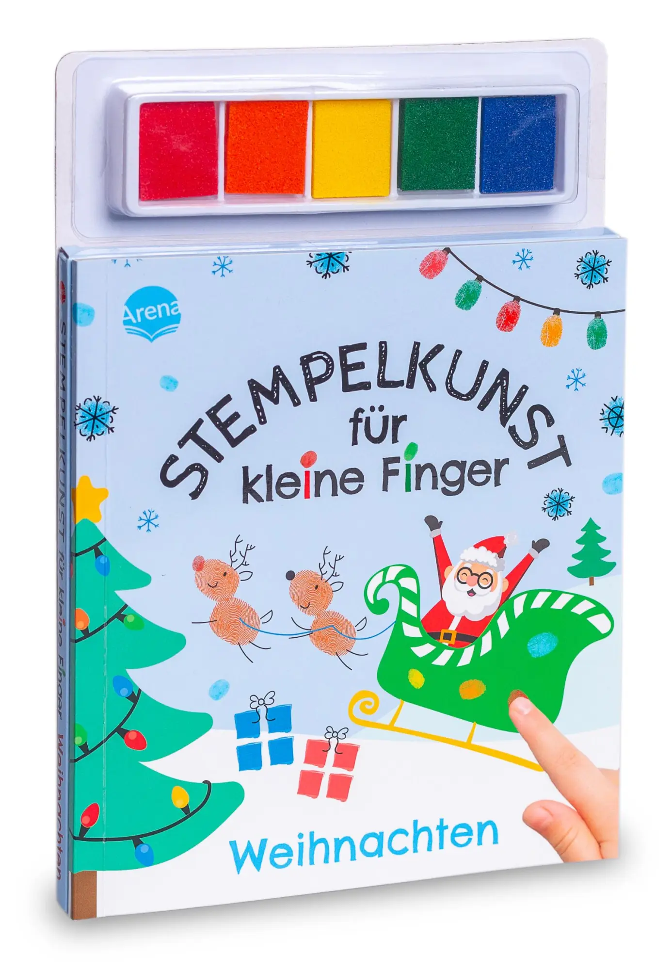Cover: 9783401720494 | Stempelkunst für kleine Finger. Weihnachten | Hanna Schmitz | Box