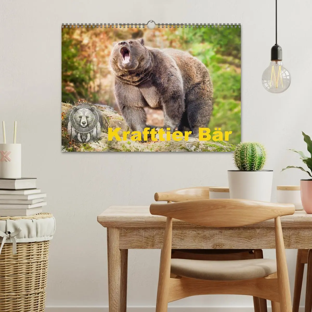 Bild: 9783457260494 | Krafttier Bär (Wandkalender 2026 DIN A3 quer), CALVENDO Monatskalender