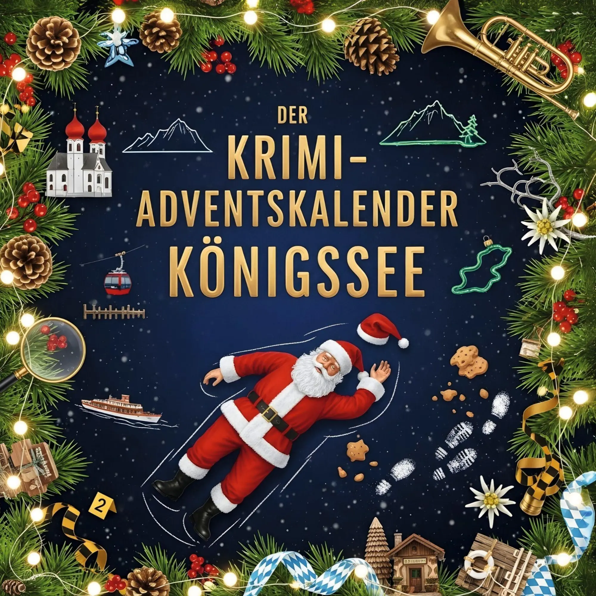 Cover: 9783695310494 | Der Krimi-Adventskalender Königssee | Mordsverdächtig in 24 Akten