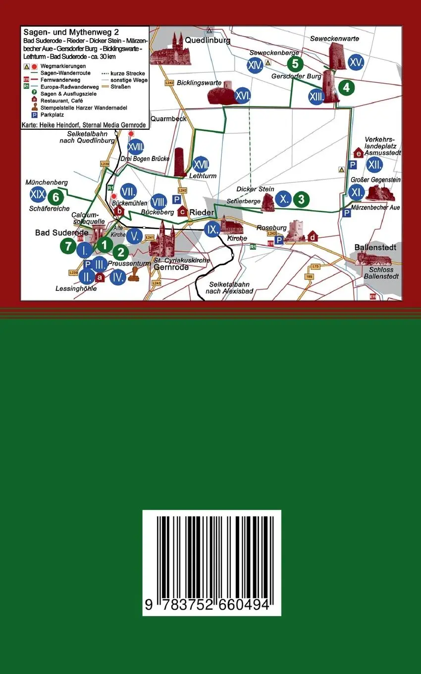 Rückseite: 9783752660494 | Kleines Harzwanderbuch der Sagen und Mythen 2 | Bernd Sternal | Buch