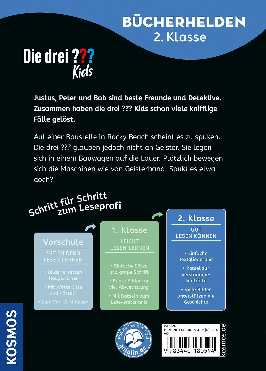 Rückseite: 9783440180594 | Die drei ??? Kids, Bücherhelden 2. Klasse, Tatort Baustelle | Buch