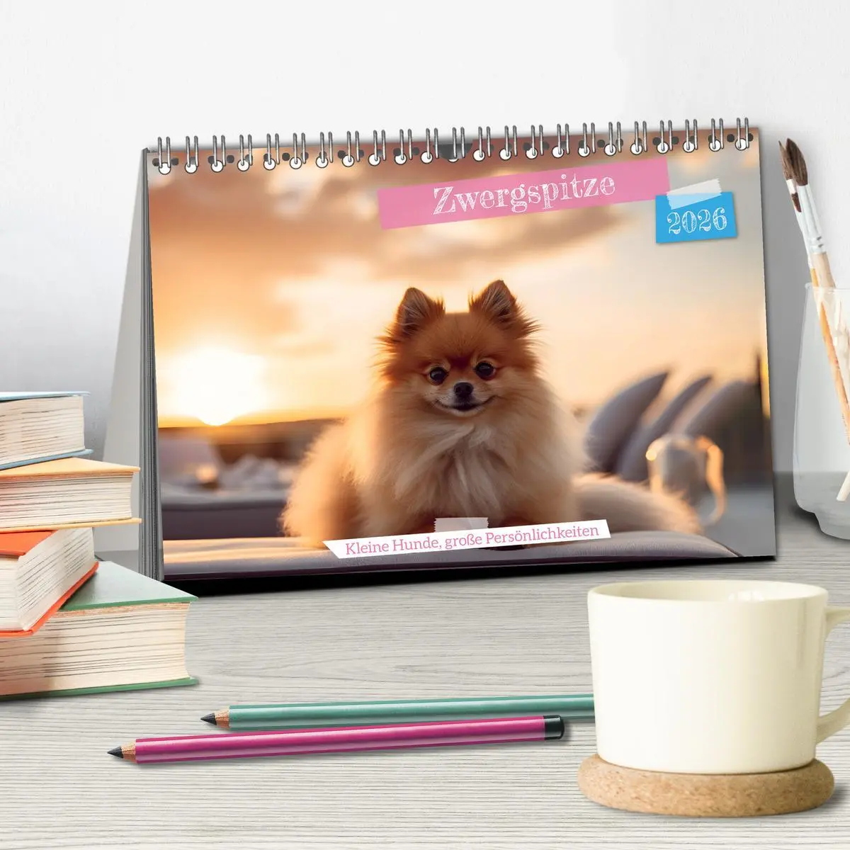 Bild: 9783457490594 | Zwergspitze - kleine Hunde, große Persönlichkeiten (Tischkalender...