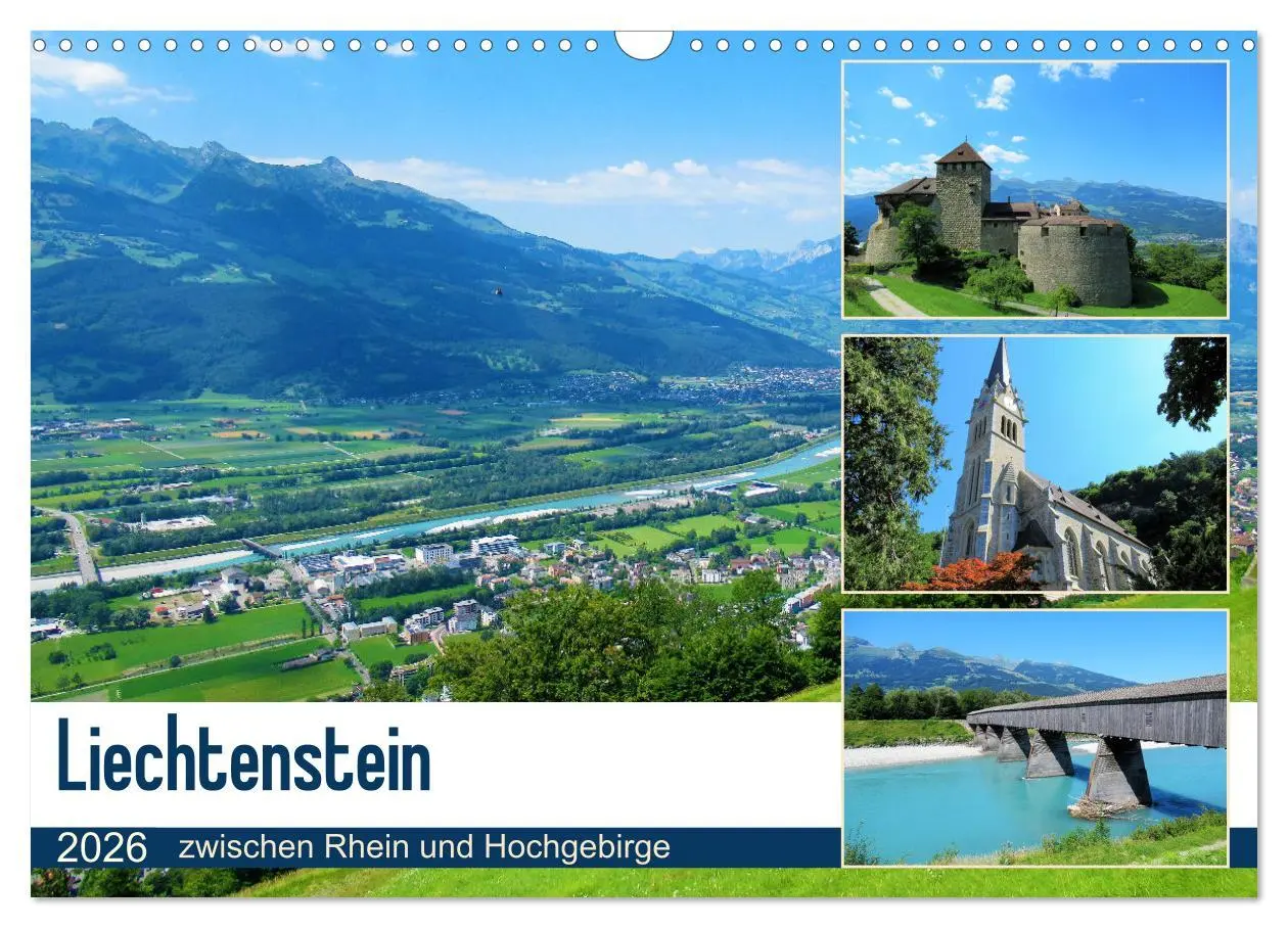 Cover: 9783457630594 | Liechtenstein - zwischen Rhein und Hochgebirge (Wandkalender 2026...