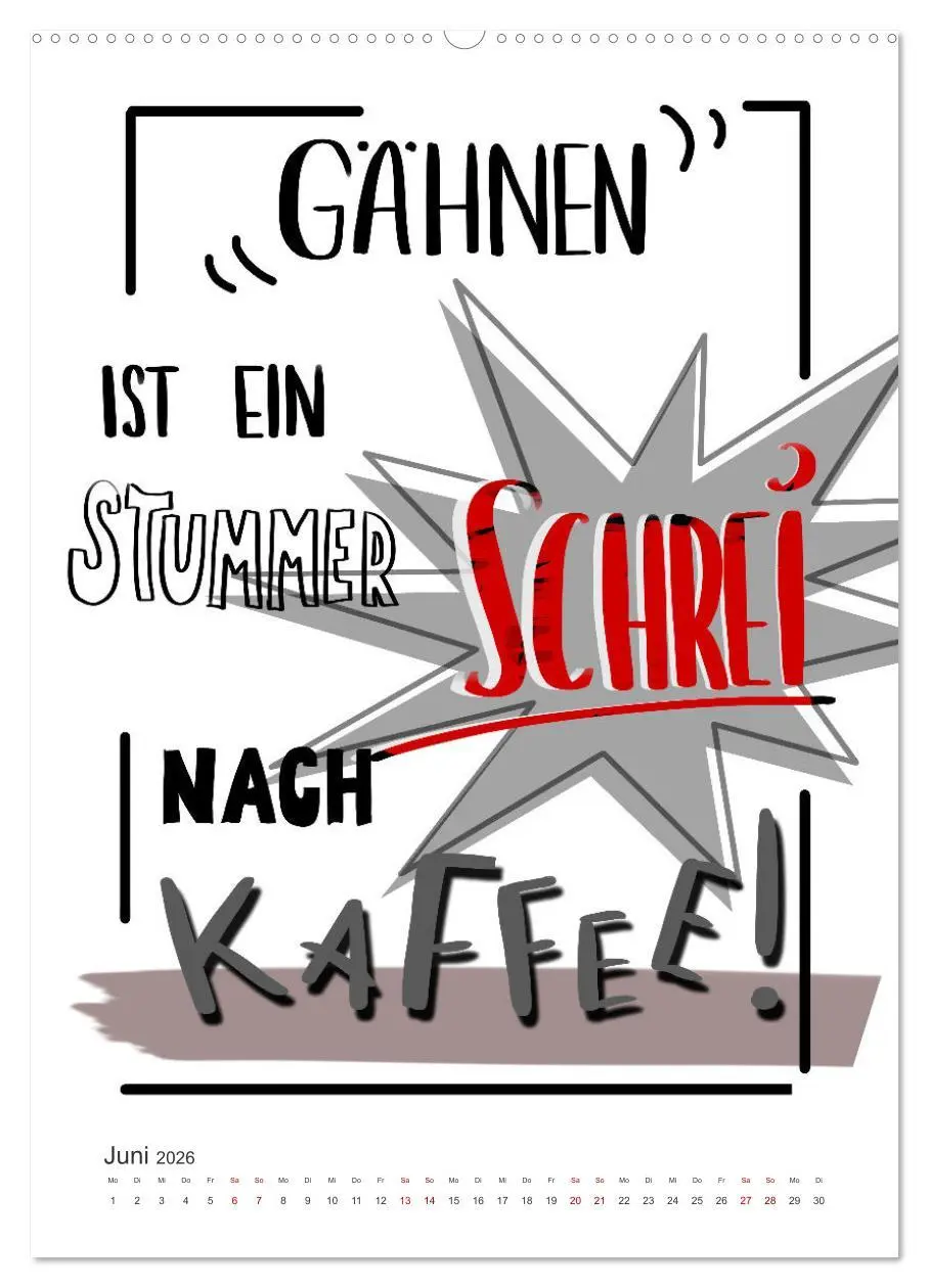 Bild: 9783516340594 | Kaffee liebt dich (hochwertiger Premium Wandkalender 2026 DIN A2...