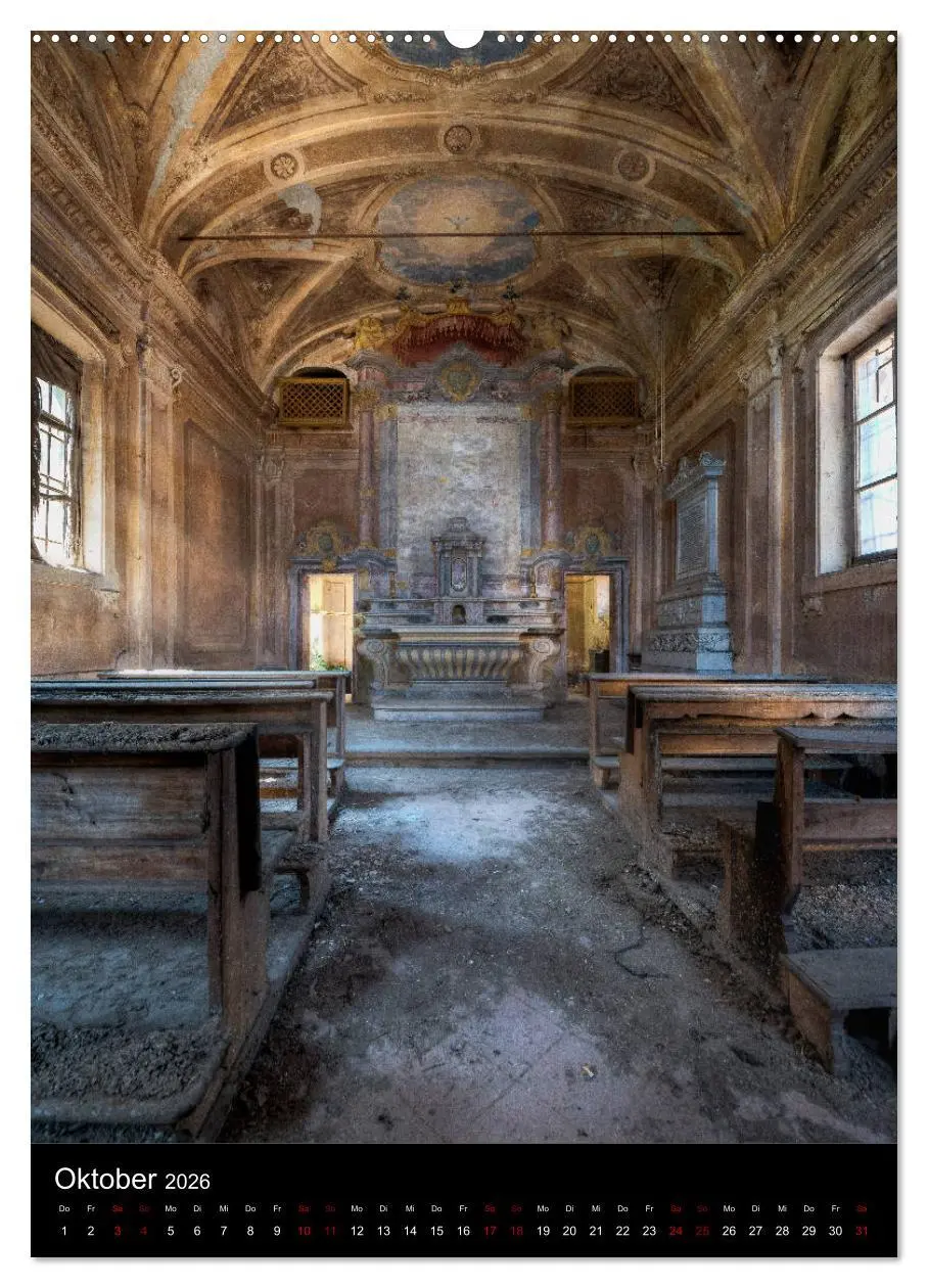 Bild: 9783516410594 | Lost Places - Verlassene Kirchen (Wandkalender 2026 DIN A2 hoch),...