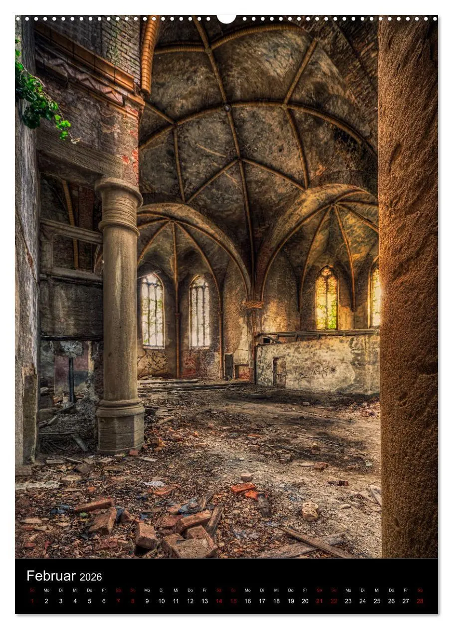 Bild: 9783516410594 | Lost Places - Verlassene Kirchen (Wandkalender 2026 DIN A2 hoch),...