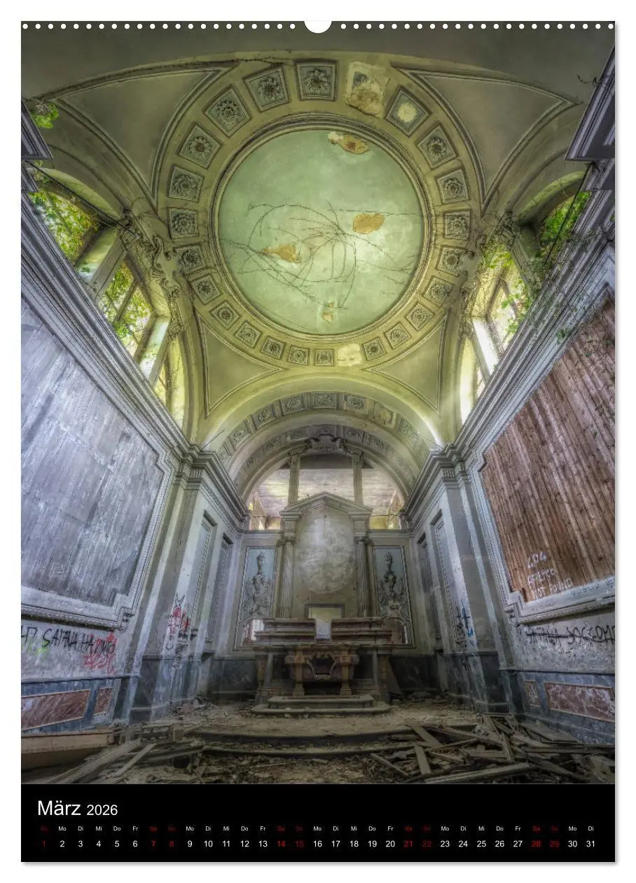 Bild: 9783516410594 | Lost Places - Verlassene Kirchen (Wandkalender 2026 DIN A2 hoch),...