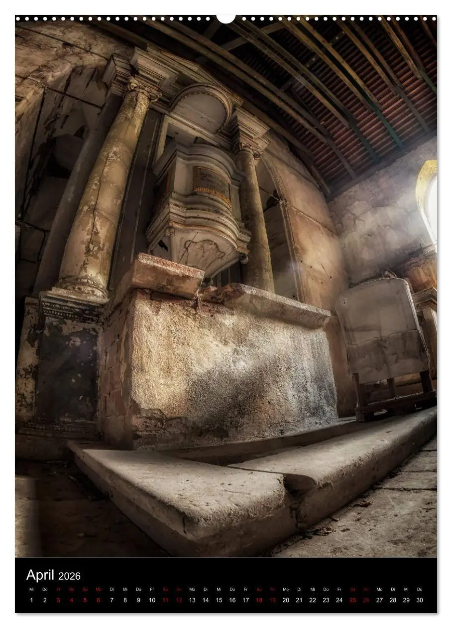 Bild: 9783516410594 | Lost Places - Verlassene Kirchen (Wandkalender 2026 DIN A2 hoch),...