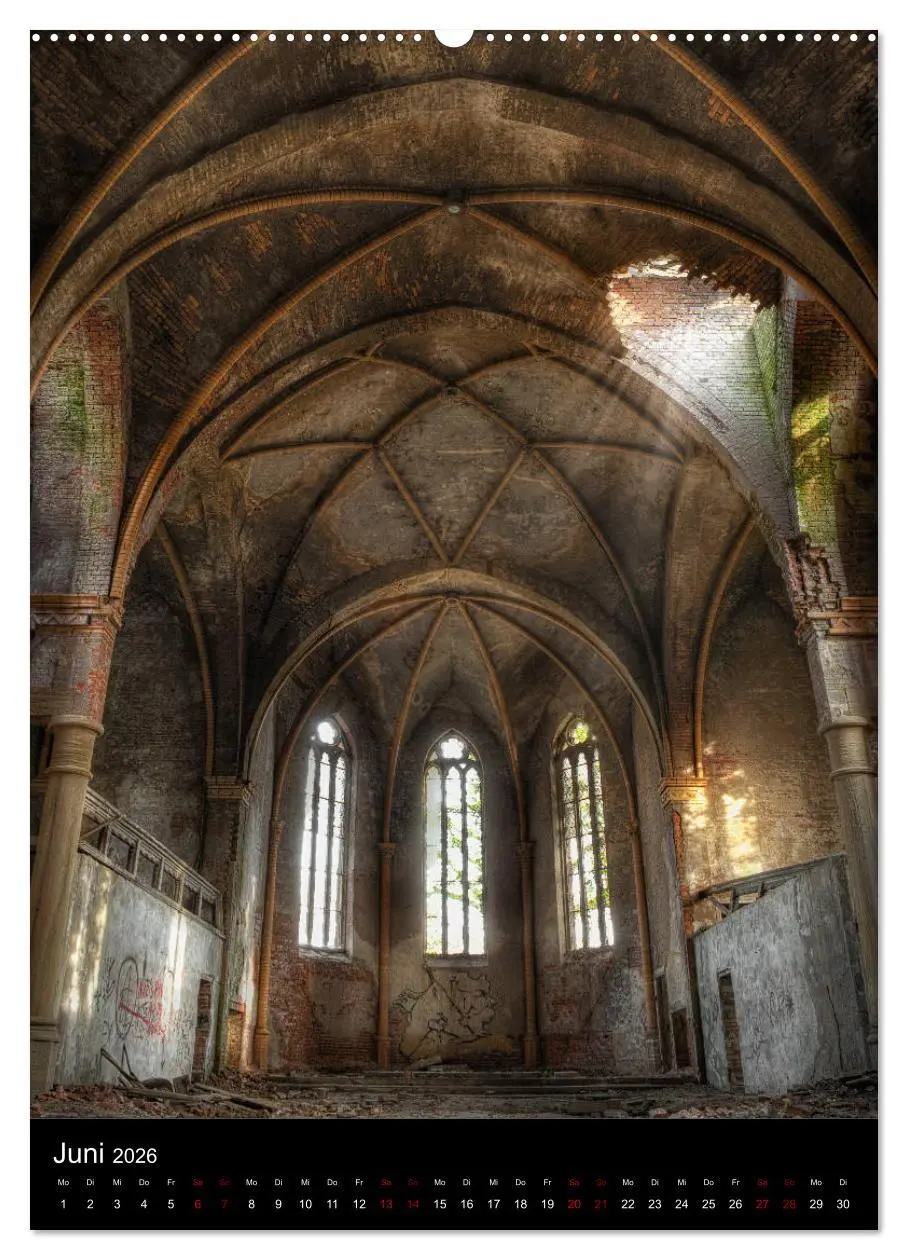 Bild: 9783516410594 | Lost Places - Verlassene Kirchen (Wandkalender 2026 DIN A2 hoch),...