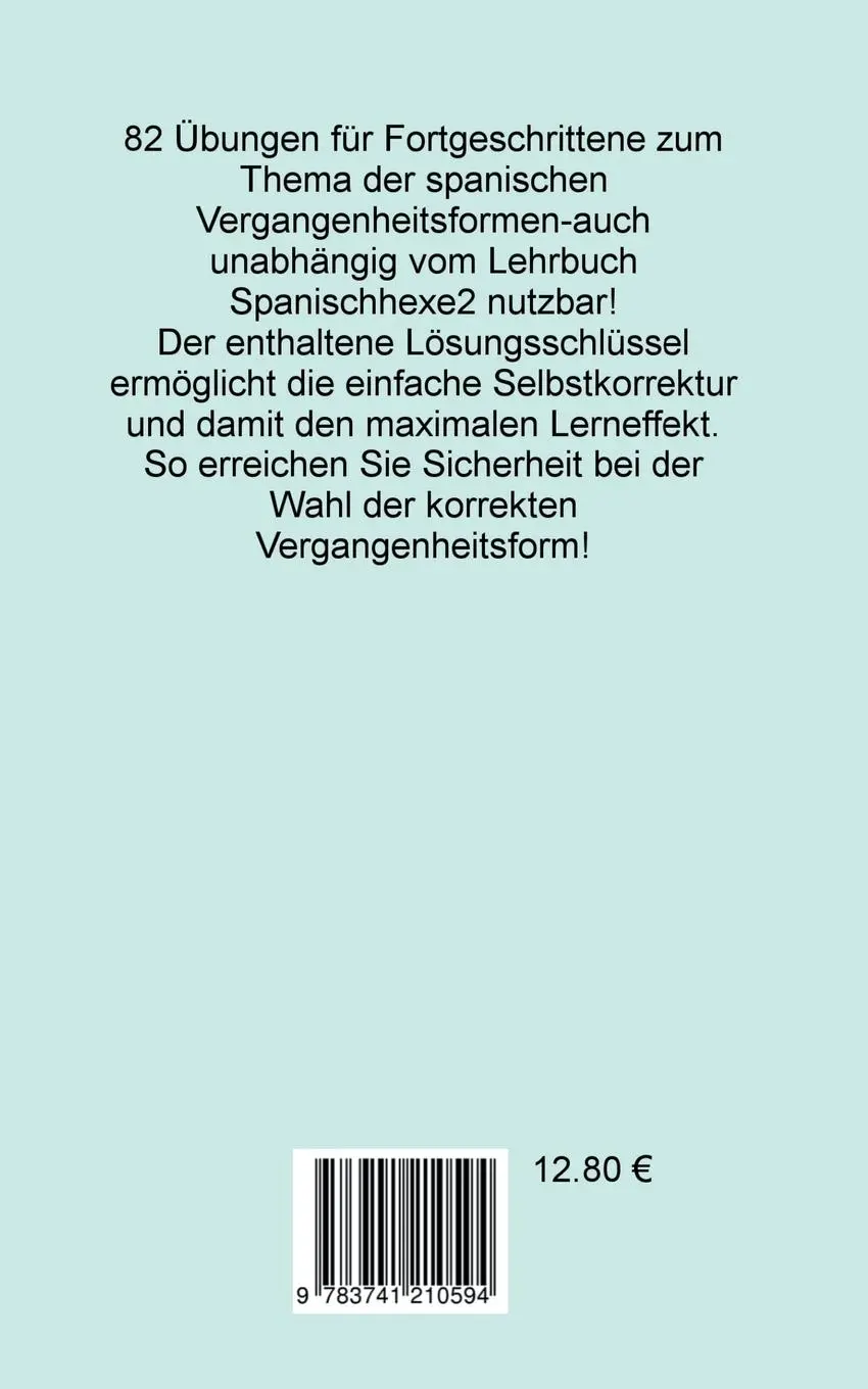 Rückseite: 9783741210594 | Übungsbuch Spanischhexe 2 | mit Lösungsschlüssel | Monika Stegmann