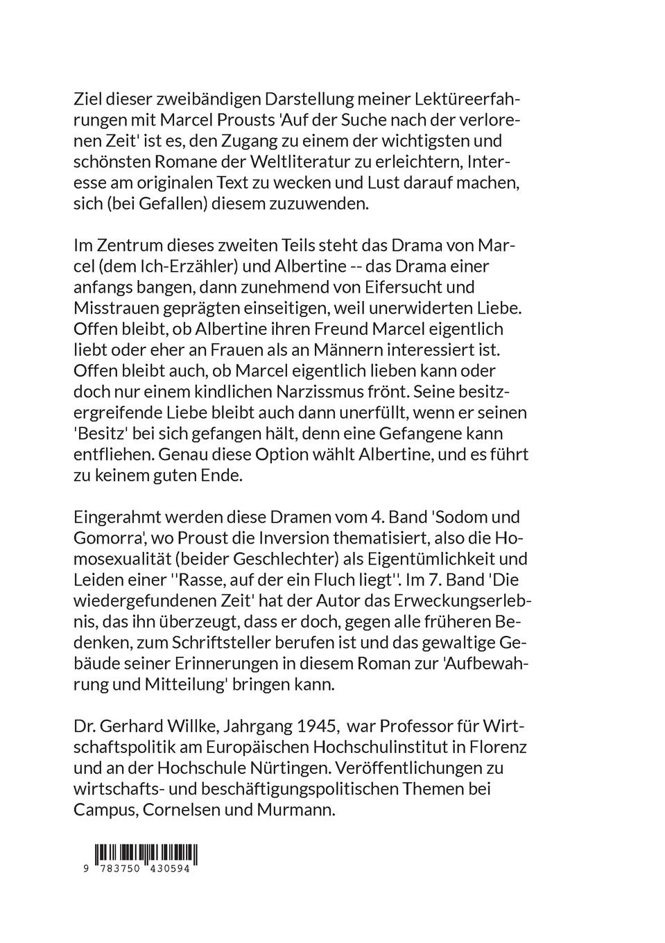 Rückseite: 9783750430594 | Der Essentielle Marcel Proust | Gerhard Willke | Taschenbuch | 298 S.