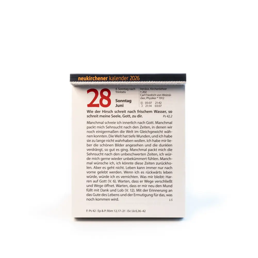 Bild: 9783965360594 | Neukirchener Kalender 2026 - Großer Abreißkalender in...