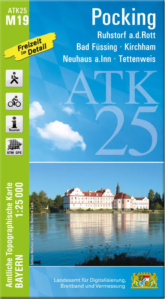 Cover: 9783987760594 | ATK25-M19 Pocking (Amtliche Topographische Karte 1:25000) | Deutsch