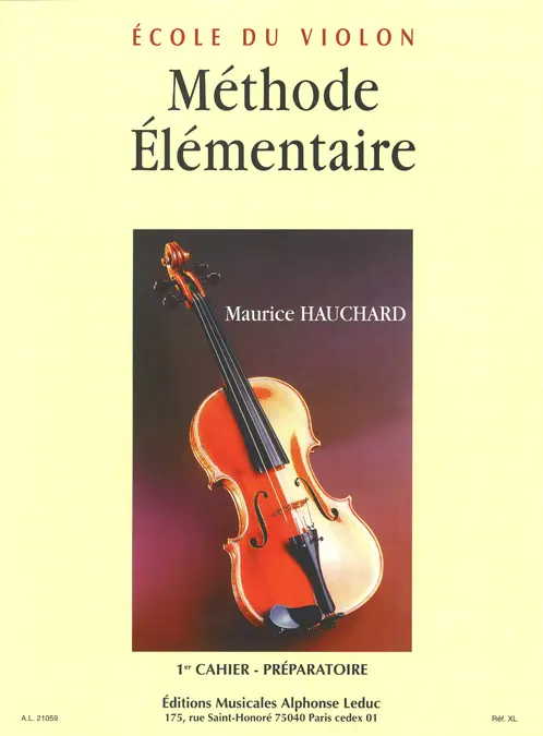 Cover: 9790046210594 | Méthode élémentaire vol.1 pour violon preparatoire | Maurice Hauchard