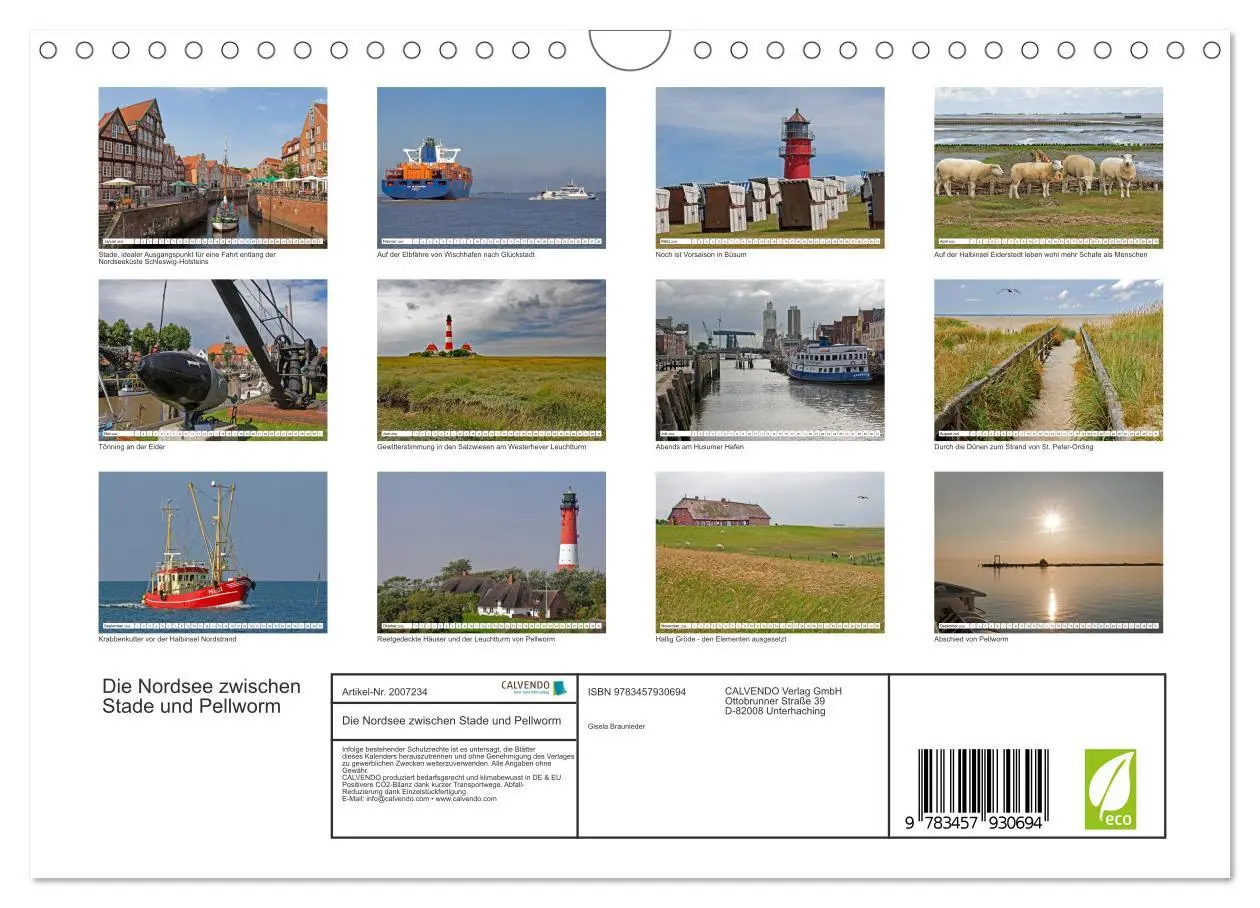 Bild: 9783457930694 | Die Nordsee zwischen Stade und Pellworm (Wandkalender 2026 DIN A4...