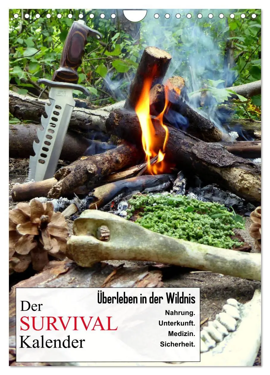 Cover: 9783516400694 | Der Survival-Kalender (Wandkalender 2026 DIN A4 hoch), CALVENDO...