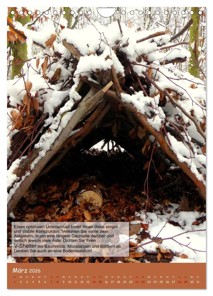 Bild: 9783516400694 | Der Survival-Kalender (Wandkalender 2026 DIN A4 hoch), CALVENDO...