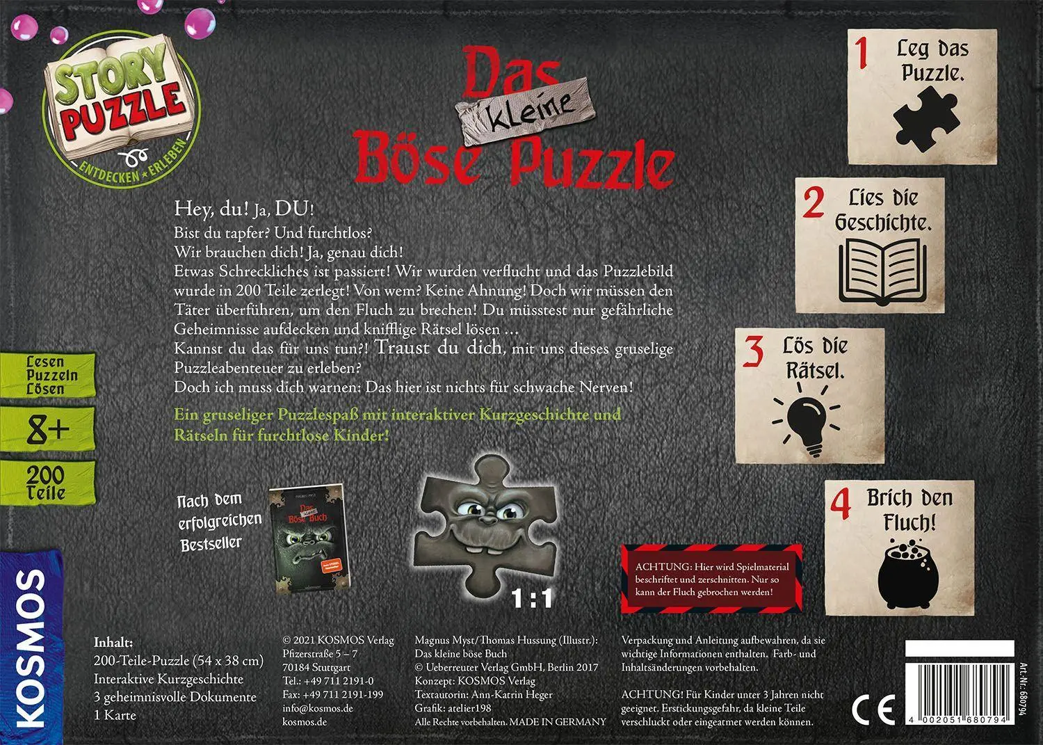 Bild: 4002051680794 | Story Puzzle 200 Teile / Das kleine Böse Puzzle | Spiel | Brettspiel