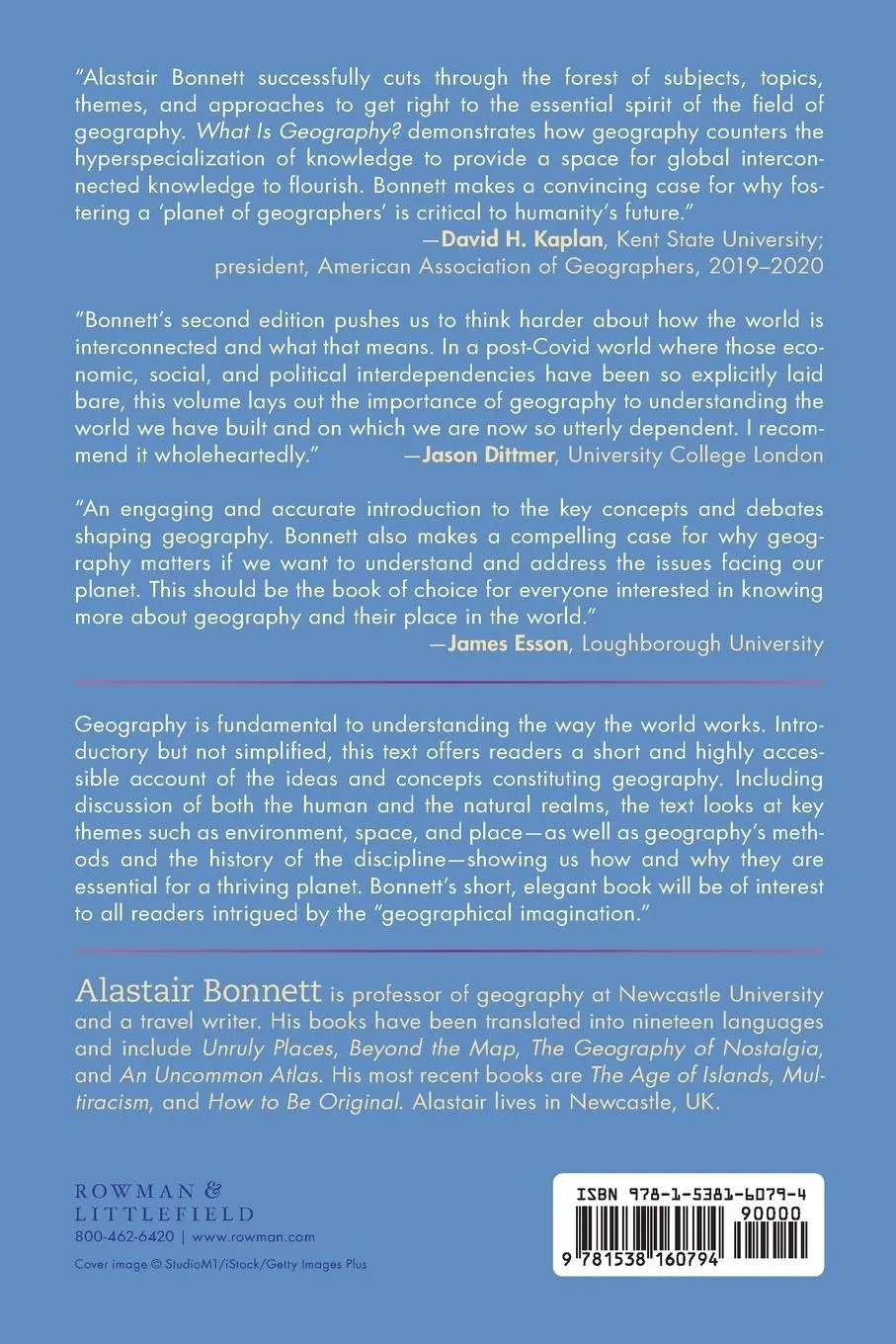 Rückseite: 9781538160794 | What Is Geography? | Alastair Bonnett | Taschenbuch | Englisch | 2023