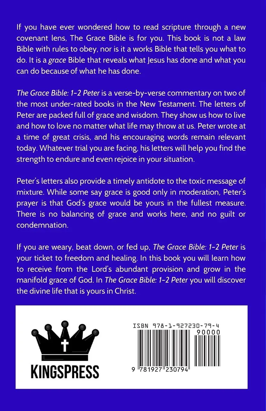 Rückseite: 9781927230794 | The Grace Bible | 1-2 Peter | Paul Ellis | Taschenbuch | Englisch