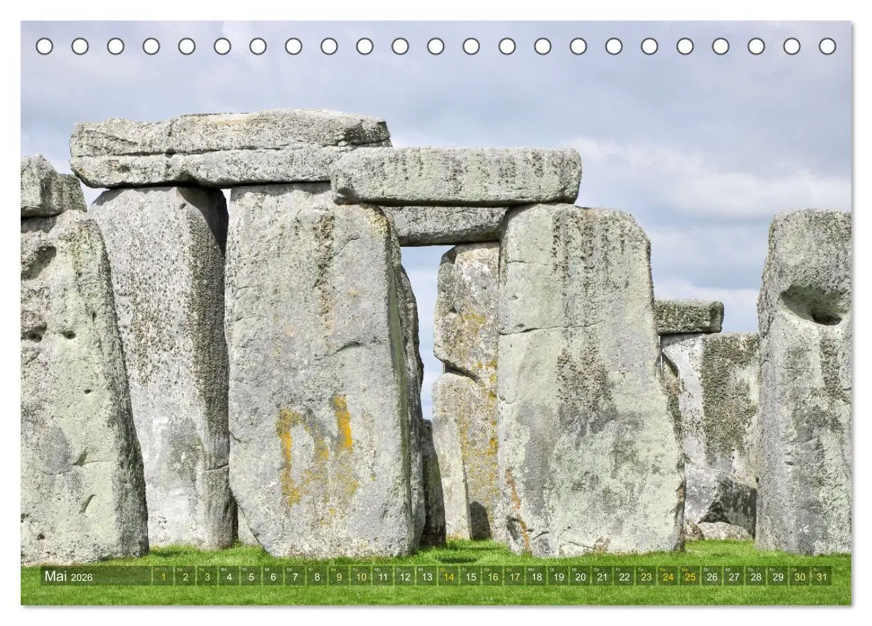 Bild: 9783457540794 | Geheimnisvolles Stonehenge (Tischkalender 2026 DIN A5 quer),...