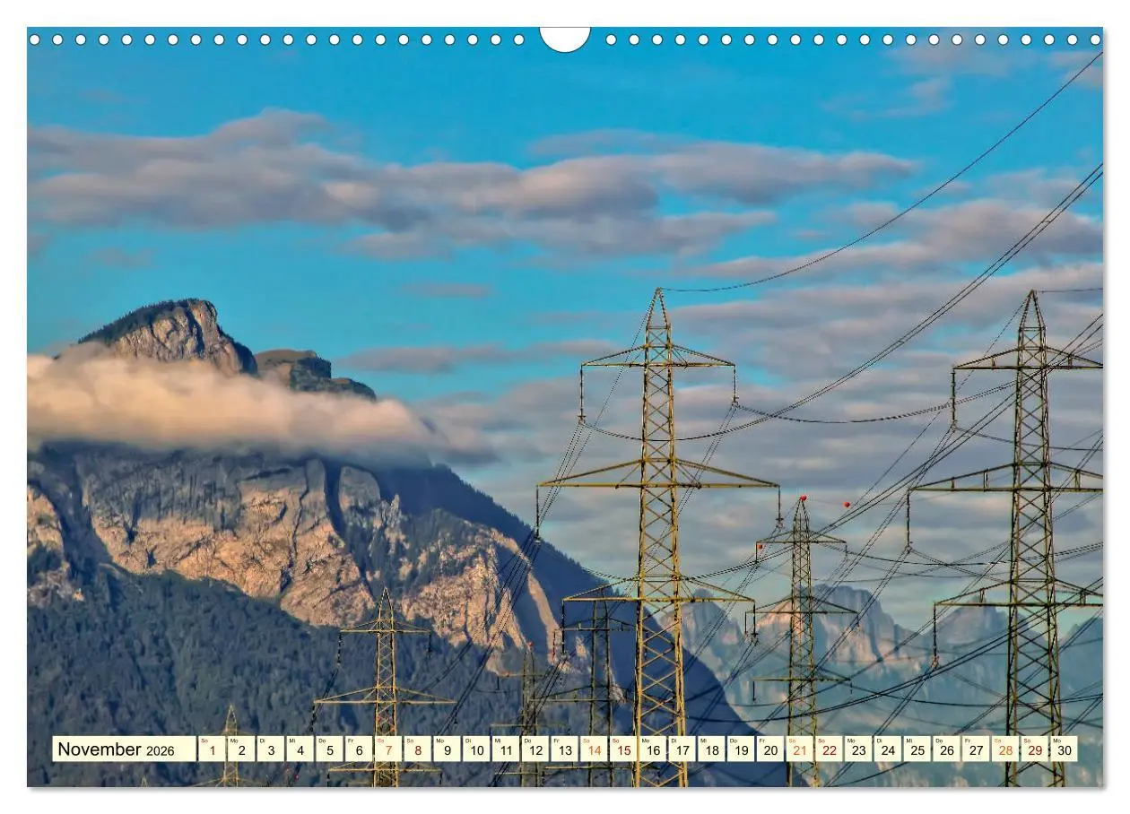 Bild: 9783457920794 | Strommasten - Wege des Stroms (Wandkalender 2026 DIN A3 quer),...