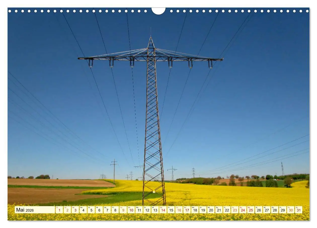 Bild: 9783457920794 | Strommasten - Wege des Stroms (Wandkalender 2026 DIN A3 quer),...