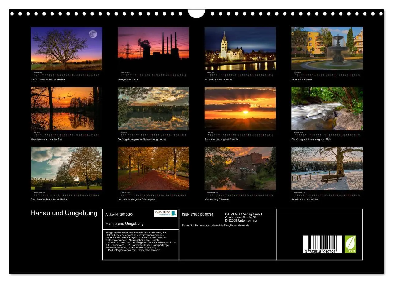 Bild: 9783516010794 | Hanau und Umgebung (Wandkalender 2026 DIN A3 quer), CALVENDO...