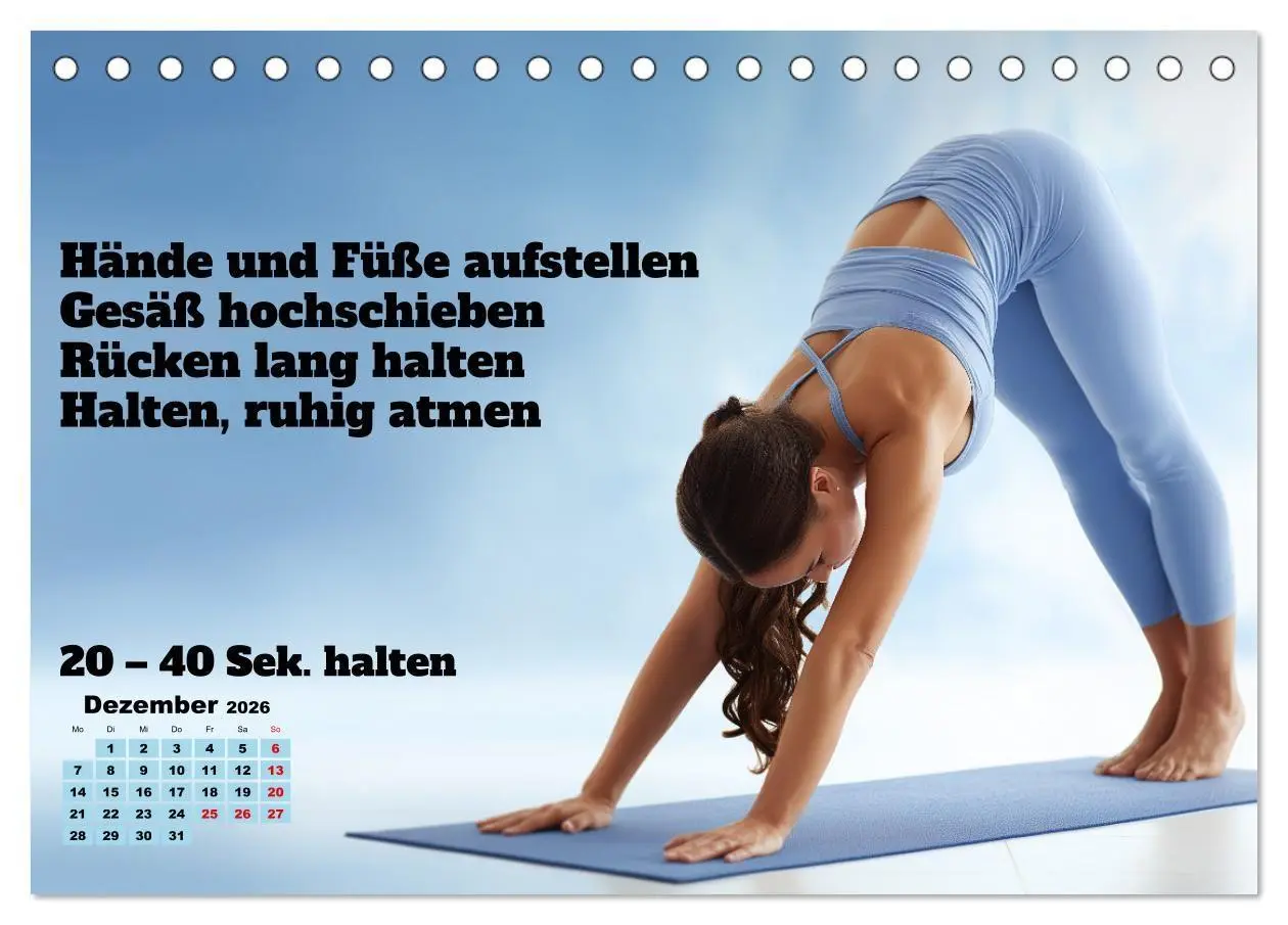 Bild: 9783516700794 | Yoga Kalender - Übungen und Meditation für jeden Monat...