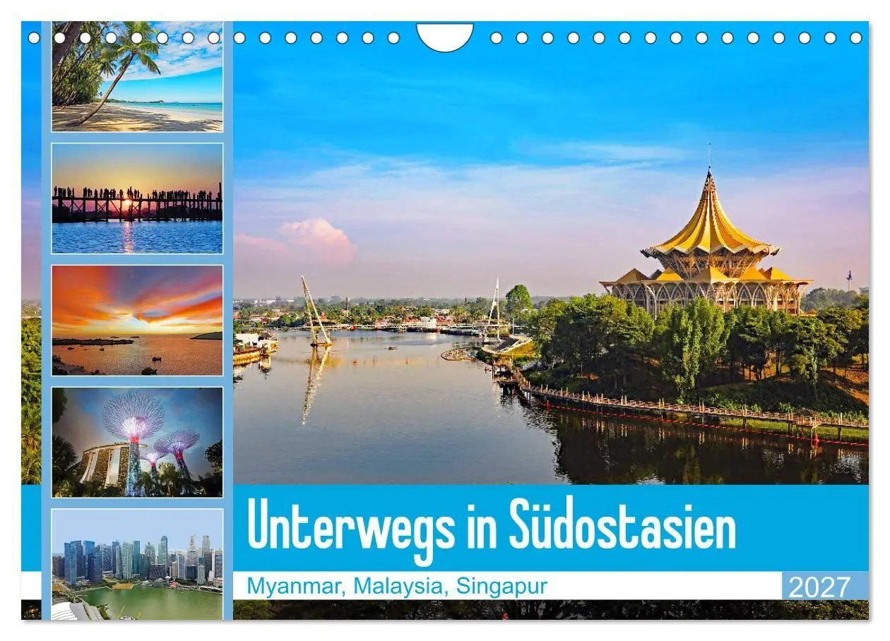 Cover: 9783569580794 | Unterwegs in Südostasien (Wandkalender 2027 DIN A4 quer), CALVENDO...