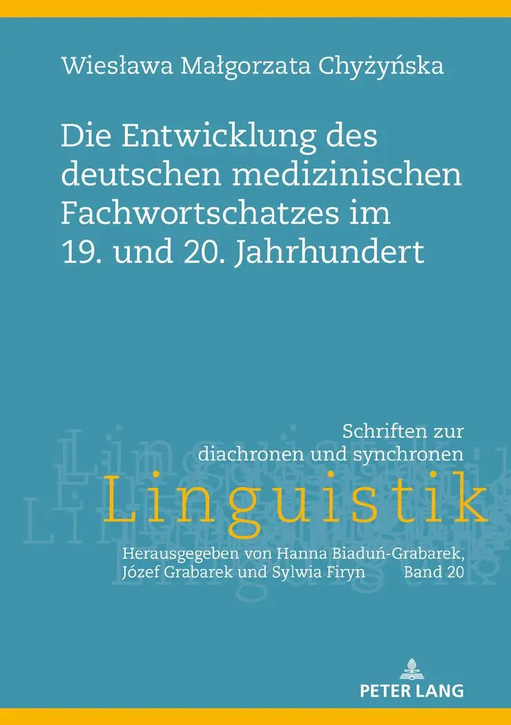 Cover: 9783631780794 | Die Entwicklung des deutschen medizinischen Fachwortschatzes im 19....