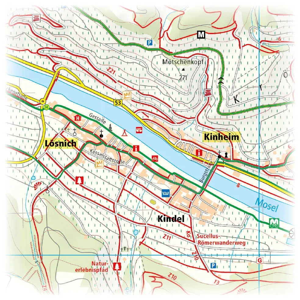 Bild: 9783747300794 | Mittelmosel, Bernkastel-Kues - Traben-Trarbach - Kröv 1 : 25 000