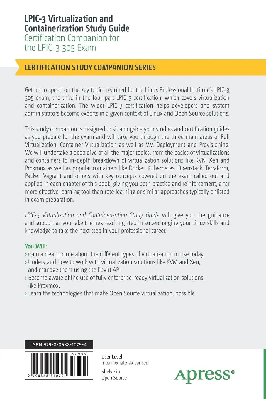 Rückseite: 9798868810794 | LPIC-3 Virtualization and Containerization Study Guide | Vazquez | xxv