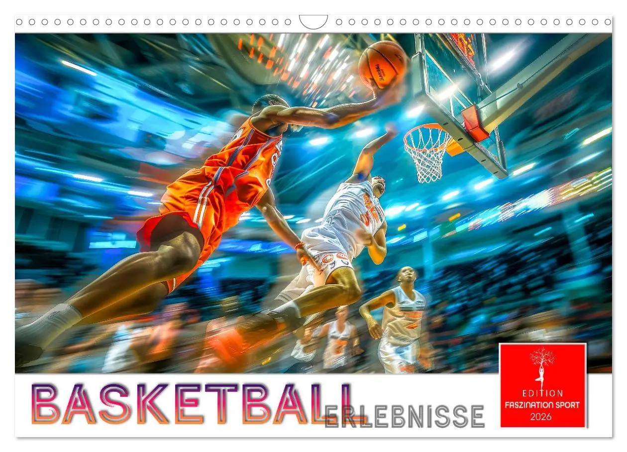 Cover: 9783457390894 | Basketball Erlebnisse (Wandkalender 2026 DIN A3 quer), CALVENDO...
