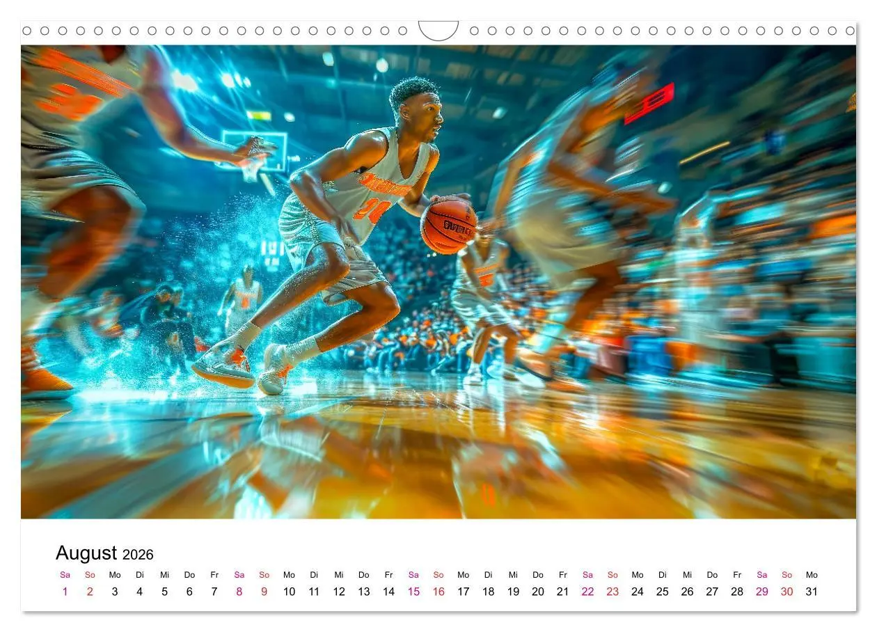 Bild: 9783457390894 | Basketball Erlebnisse (Wandkalender 2026 DIN A3 quer), CALVENDO...
