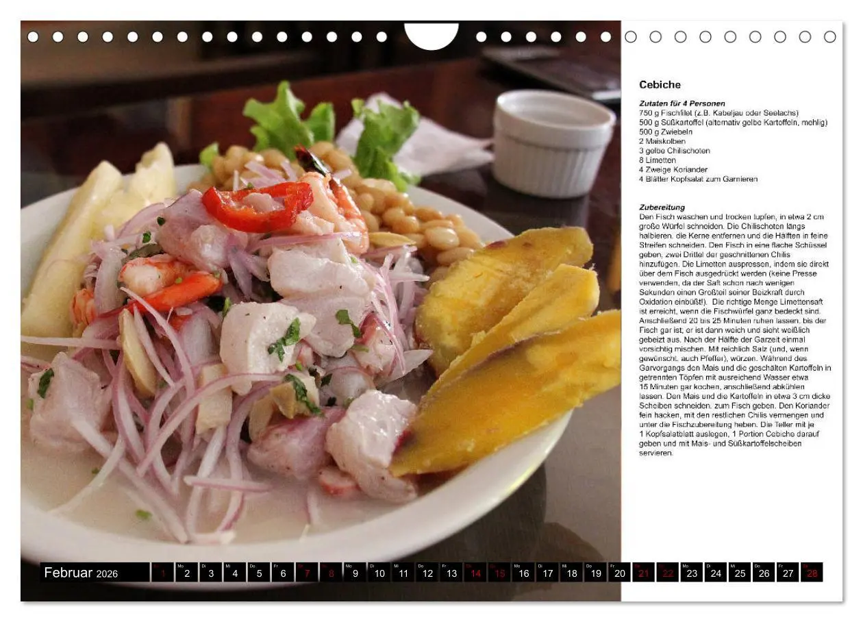 Bild: 9783457840894 | PERU - Kulinarisch (Wandkalender 2026 DIN A4 quer), CALVENDO...