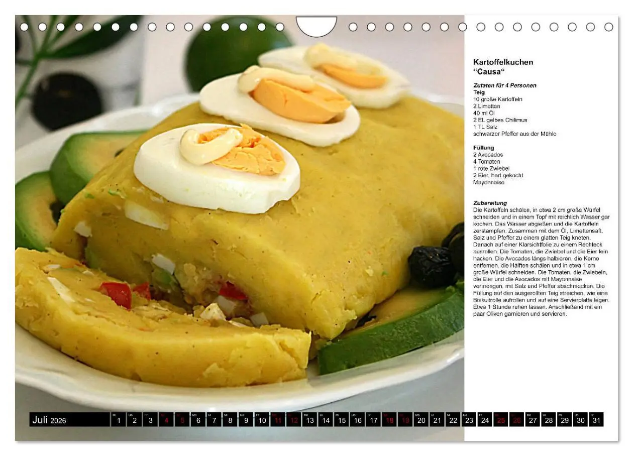 Bild: 9783457840894 | PERU - Kulinarisch (Wandkalender 2026 DIN A4 quer), CALVENDO...