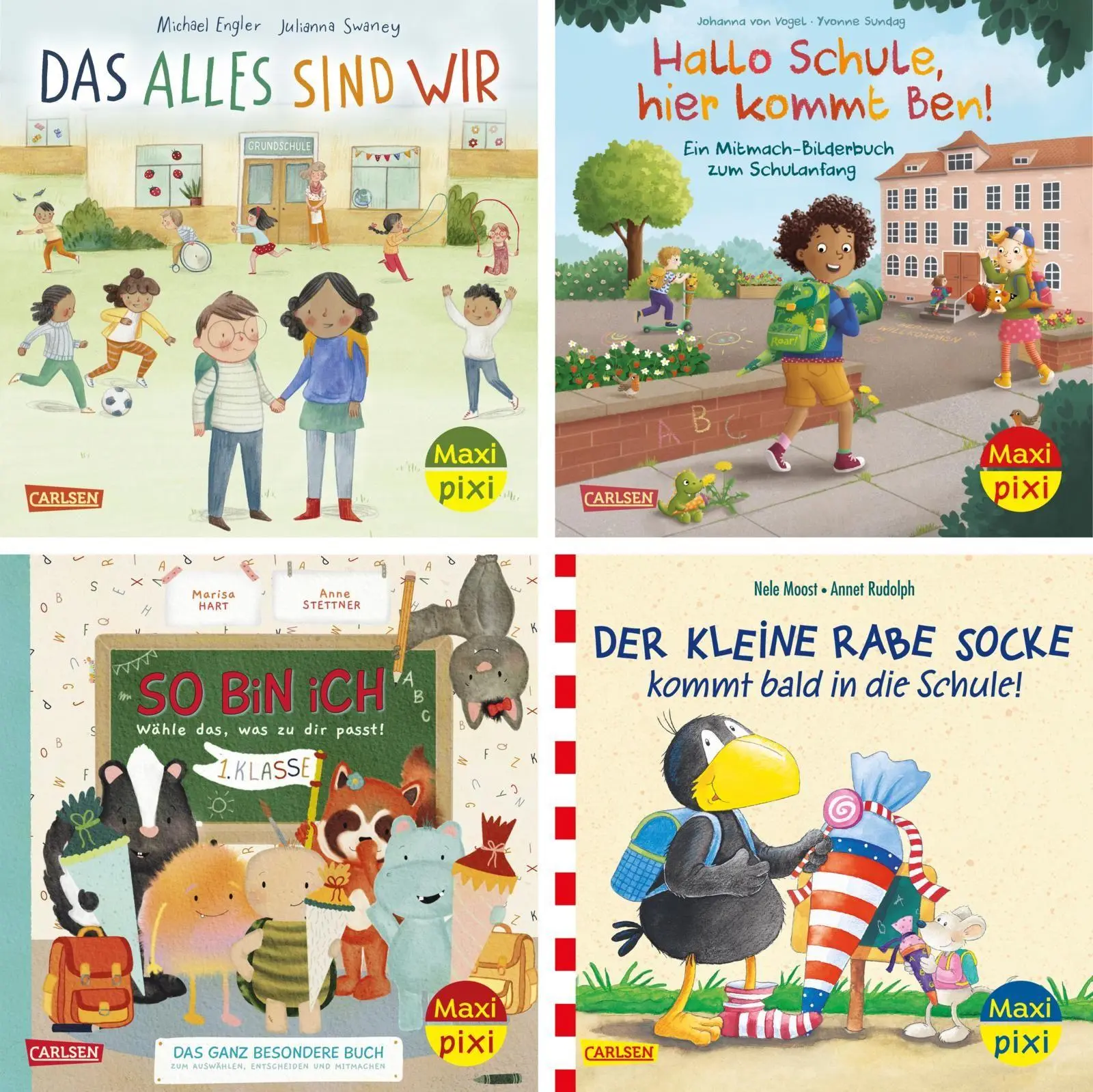 Cover: 9783551030894 | Maxi-Pixi-4er-Set 125: Bald bin ich ein Schulkind! (4x1 Exemplar)