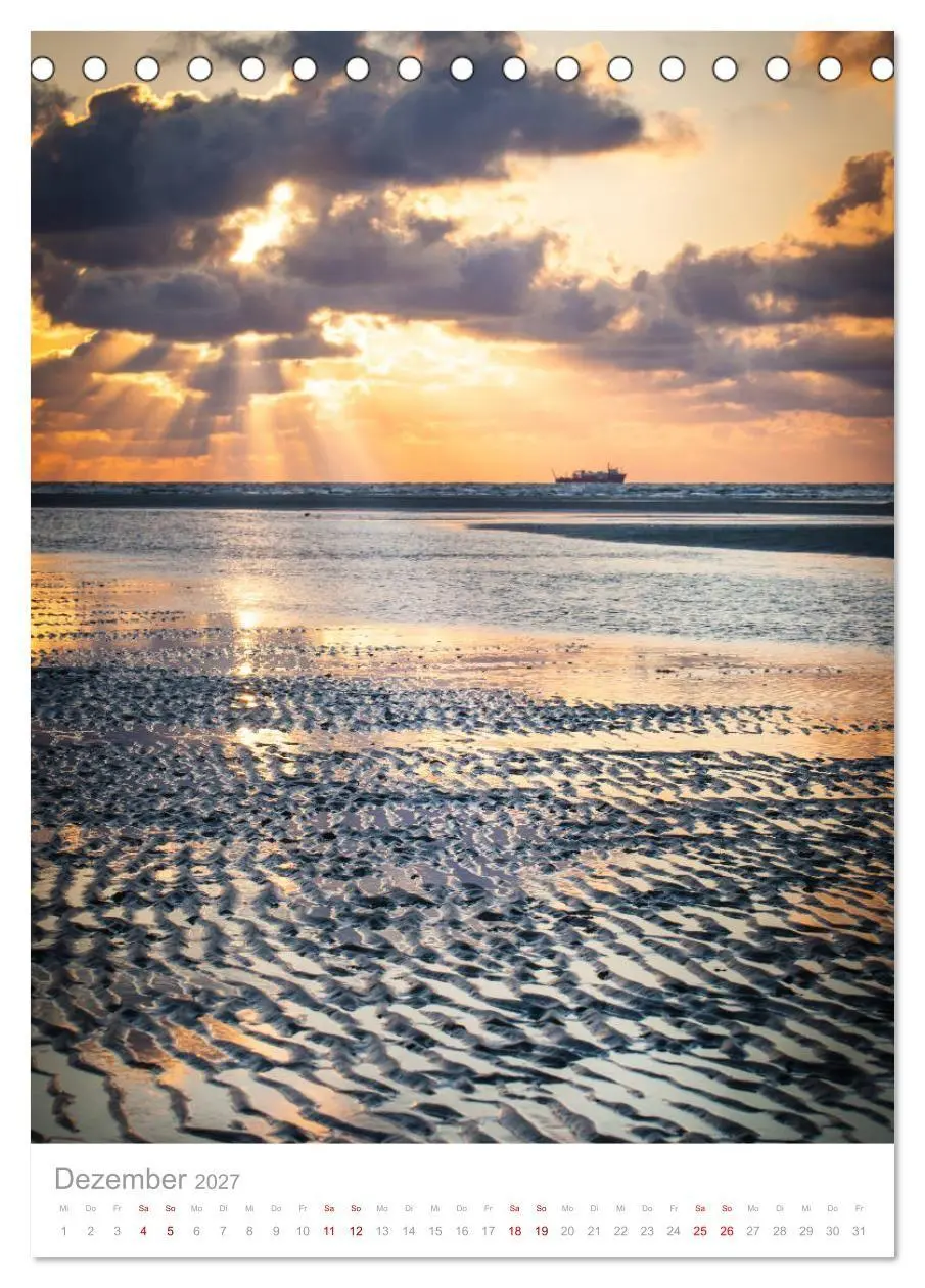 Bild: 9783569640894 | Amrum - Das Gesicht der Nordsee (Tischkalender 2027 DIN A5 hoch),...