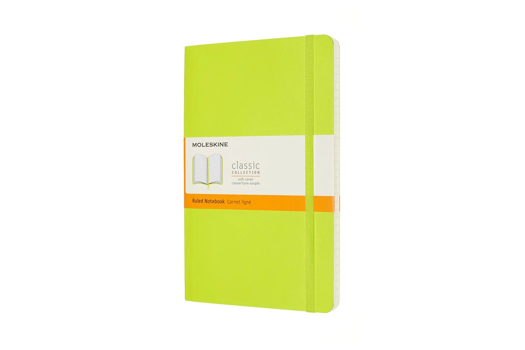 Cover: 8056420850994 | Moleskine Notizbuch Large/A5, Liniert, Weicher Einband, Limetten Grün