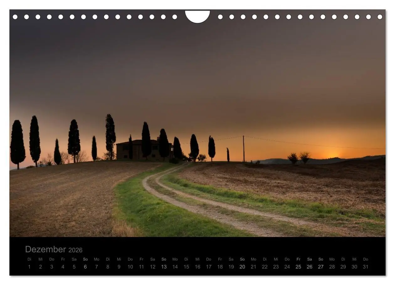 Bild: 9783516160994 | - Magie des Lichtes - TOSKANA (Wandkalender 2026 DIN A4 quer),...