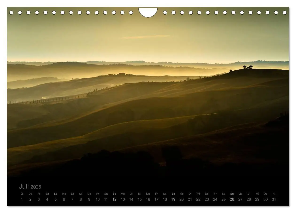 Bild: 9783516160994 | - Magie des Lichtes - TOSKANA (Wandkalender 2026 DIN A4 quer),...
