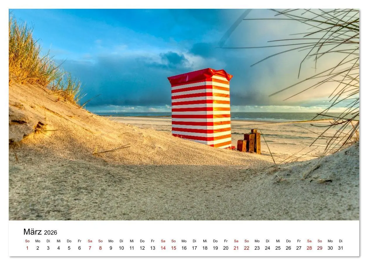 Bild: 9783516610994 | Insel Borkum - Ein Jahr zwischen Wind und Wellen (Wandkalender 2026...