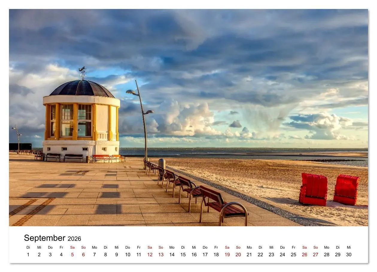 Bild: 9783516610994 | Insel Borkum - Ein Jahr zwischen Wind und Wellen (Wandkalender 2026...